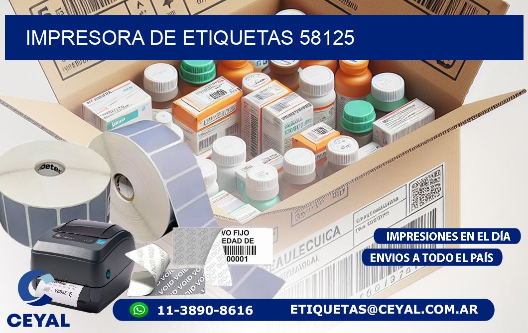 IMPRESORA DE ETIQUETAS 58125