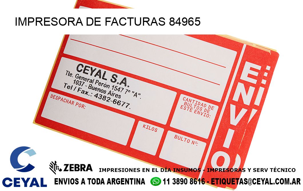 IMPRESORA DE FACTURAS 84965