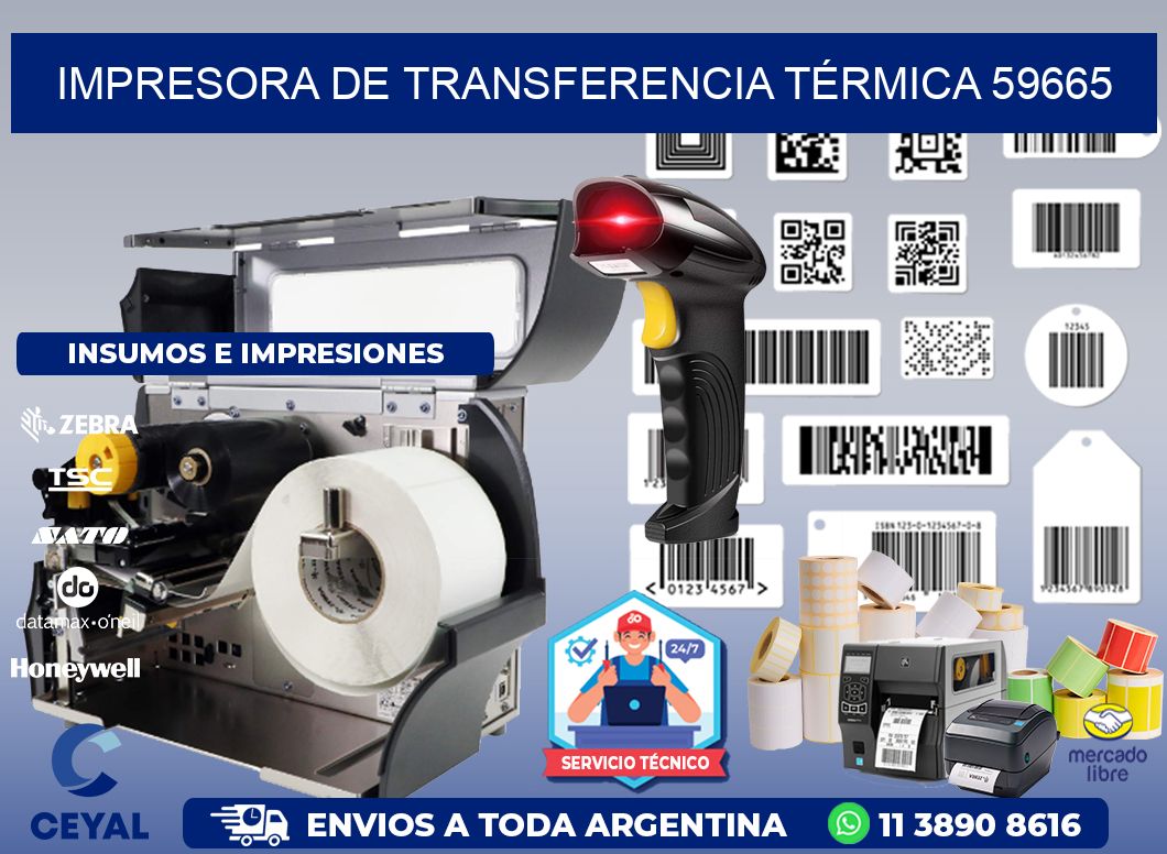 IMPRESORA DE TRANSFERENCIA TÉRMICA 59665