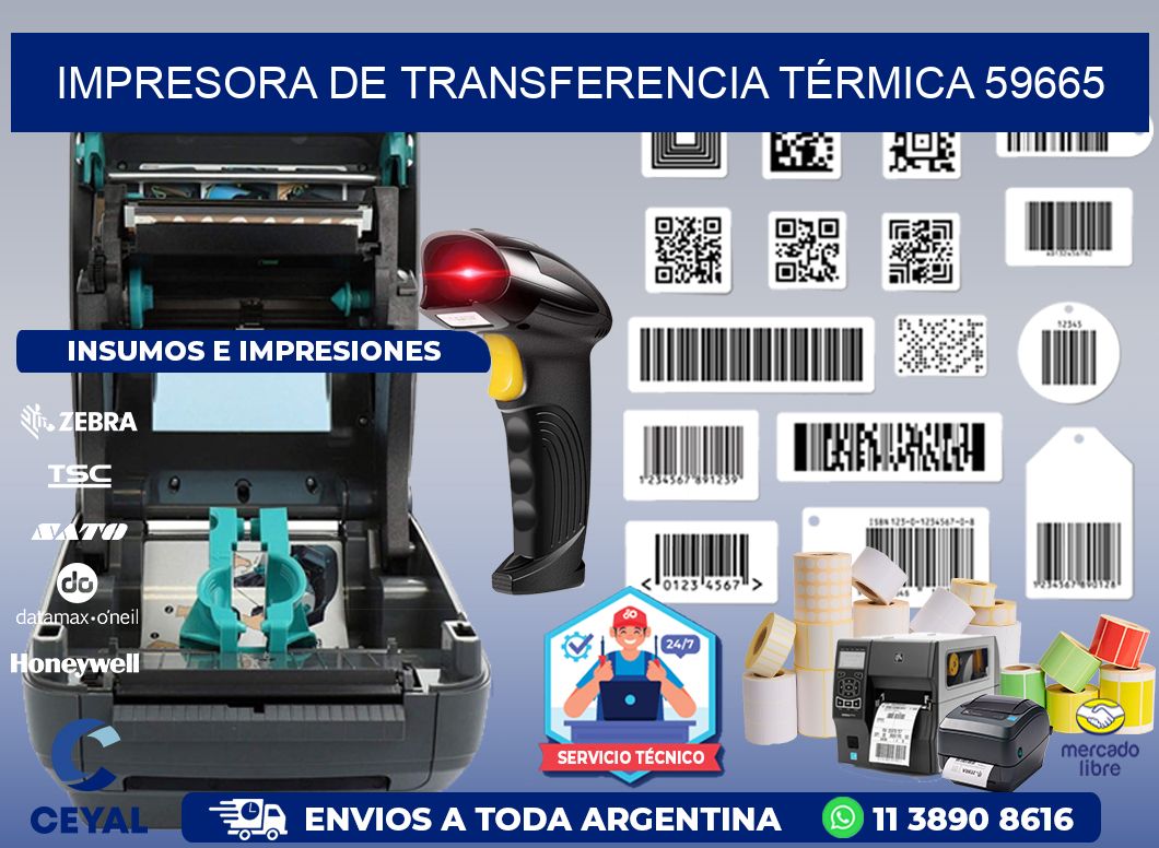 IMPRESORA DE TRANSFERENCIA TÉRMICA 59665