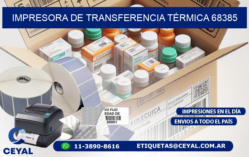 IMPRESORA DE TRANSFERENCIA TÉRMICA 68385