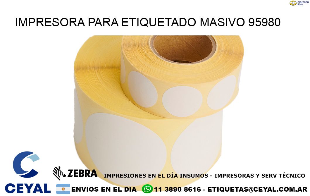 IMPRESORA PARA ETIQUETADO MASIVO 95980