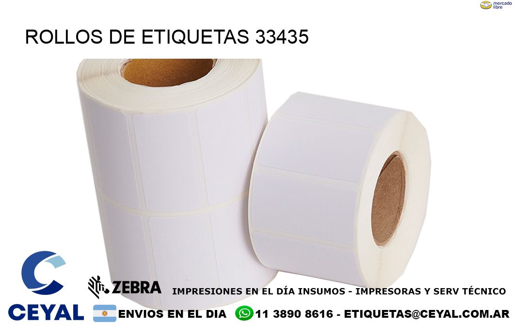 ROLLOS DE ETIQUETAS 33435