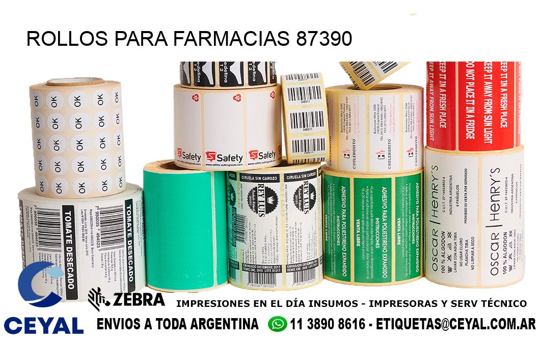 ROLLOS PARA FARMACIAS 87390