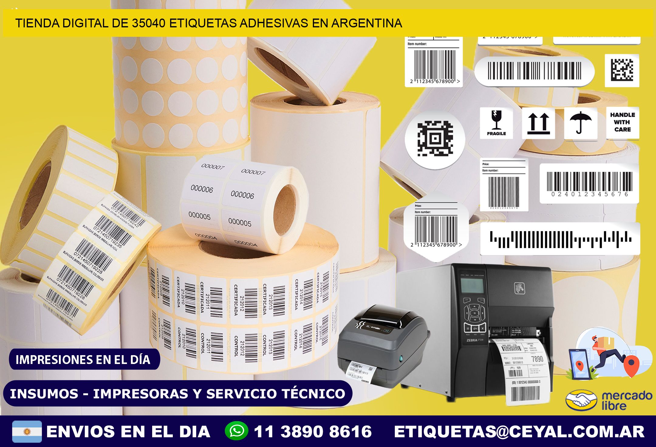 Tienda Digital de 35040 Etiquetas Adhesivas en Argentina