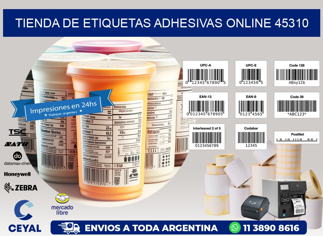 Tienda de Etiquetas Adhesivas Online 45310