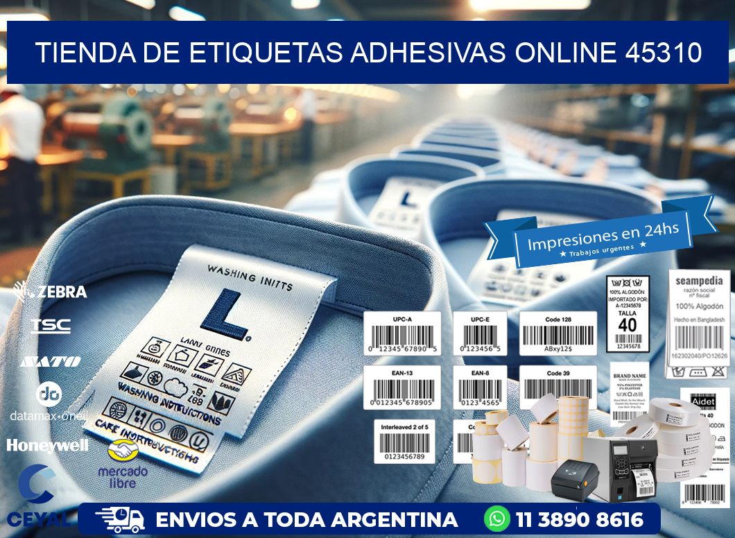 Tienda de Etiquetas Adhesivas Online 45310