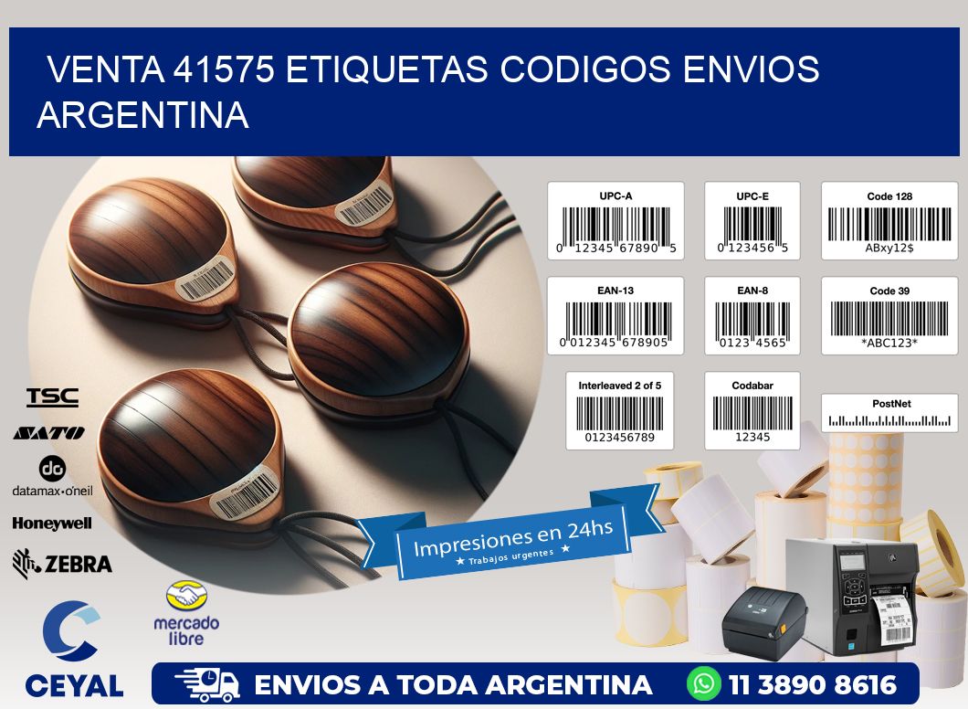 VENTA 41575 ETIQUETAS CODIGOS ENVIOS ARGENTINA