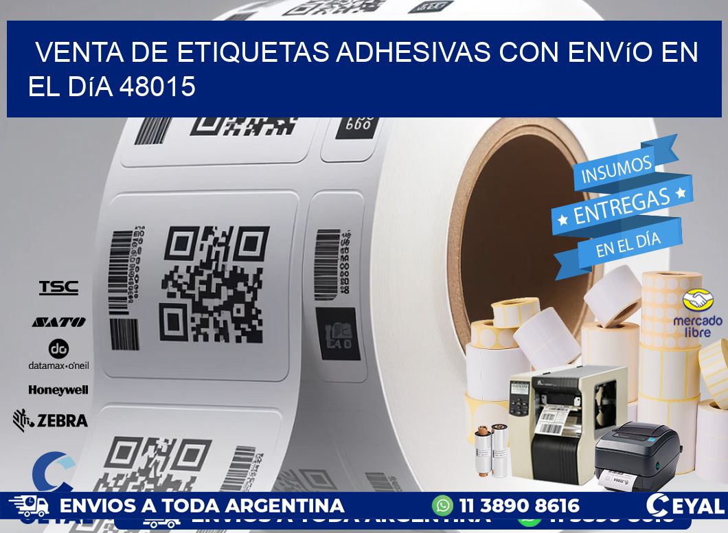 Venta de Etiquetas Adhesivas con Envío en el Día 48015