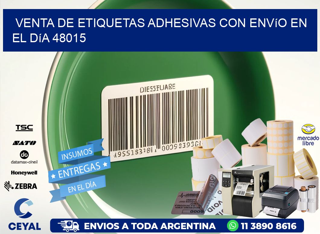 Venta de Etiquetas Adhesivas con Envío en el Día 48015