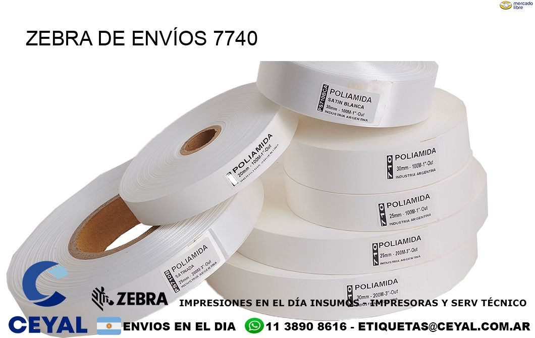 ZEBRA DE ENVÍOS 7740