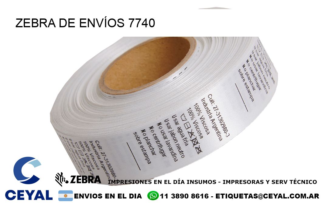 ZEBRA DE ENVÍOS 7740