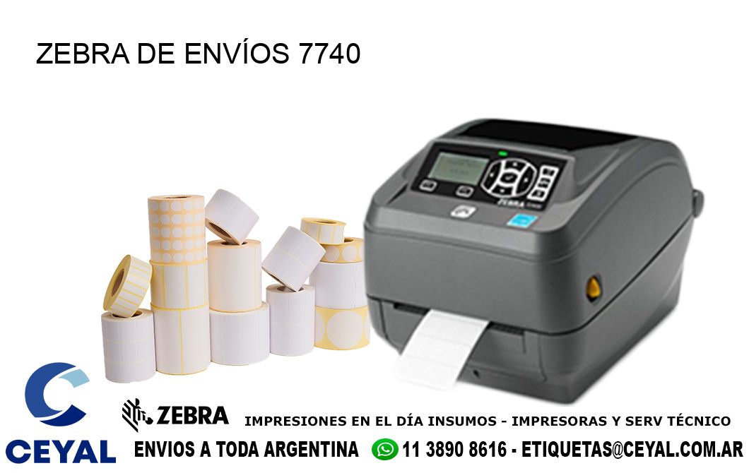 ZEBRA DE ENVÍOS 7740