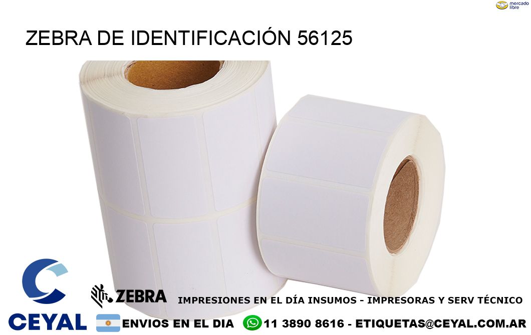 ZEBRA DE IDENTIFICACIÓN 56125