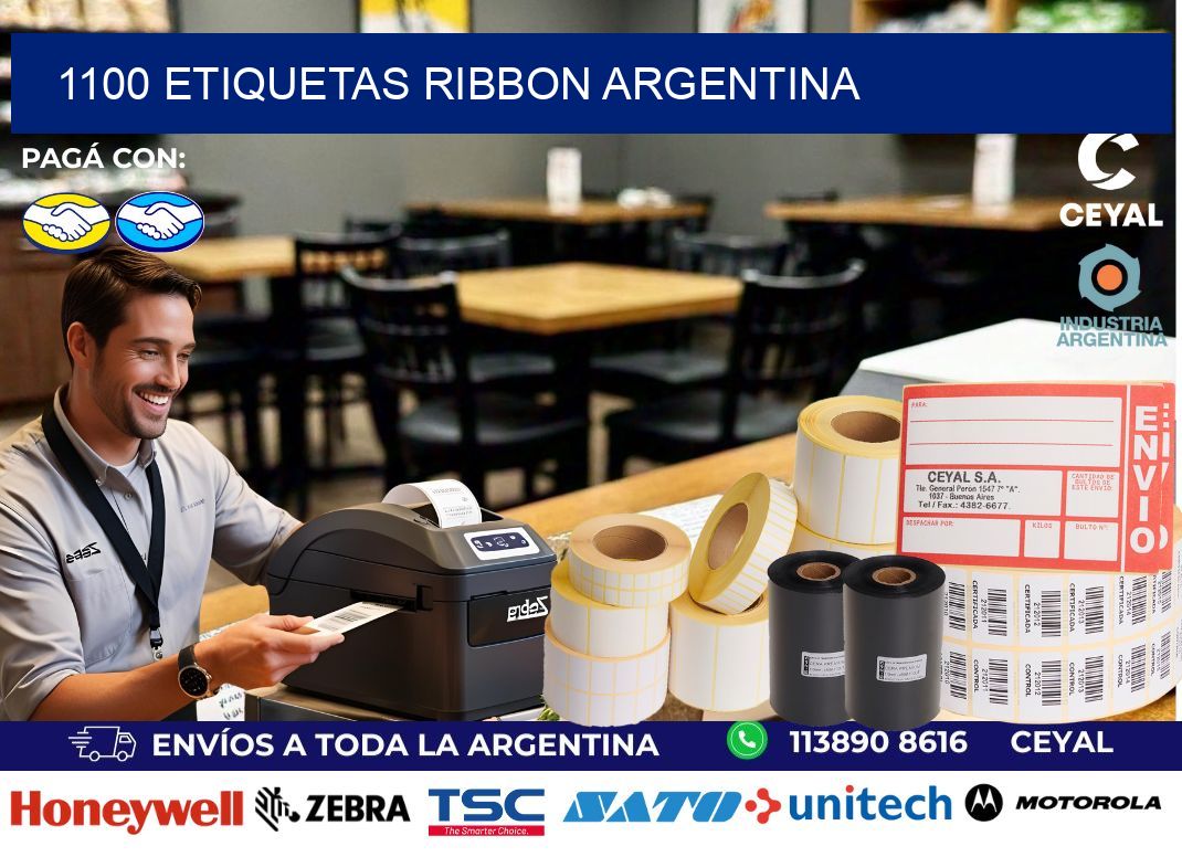 1100 etiquetas ribbon argentina