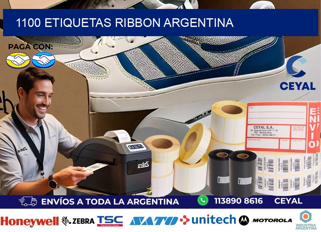 1100 etiquetas ribbon argentina