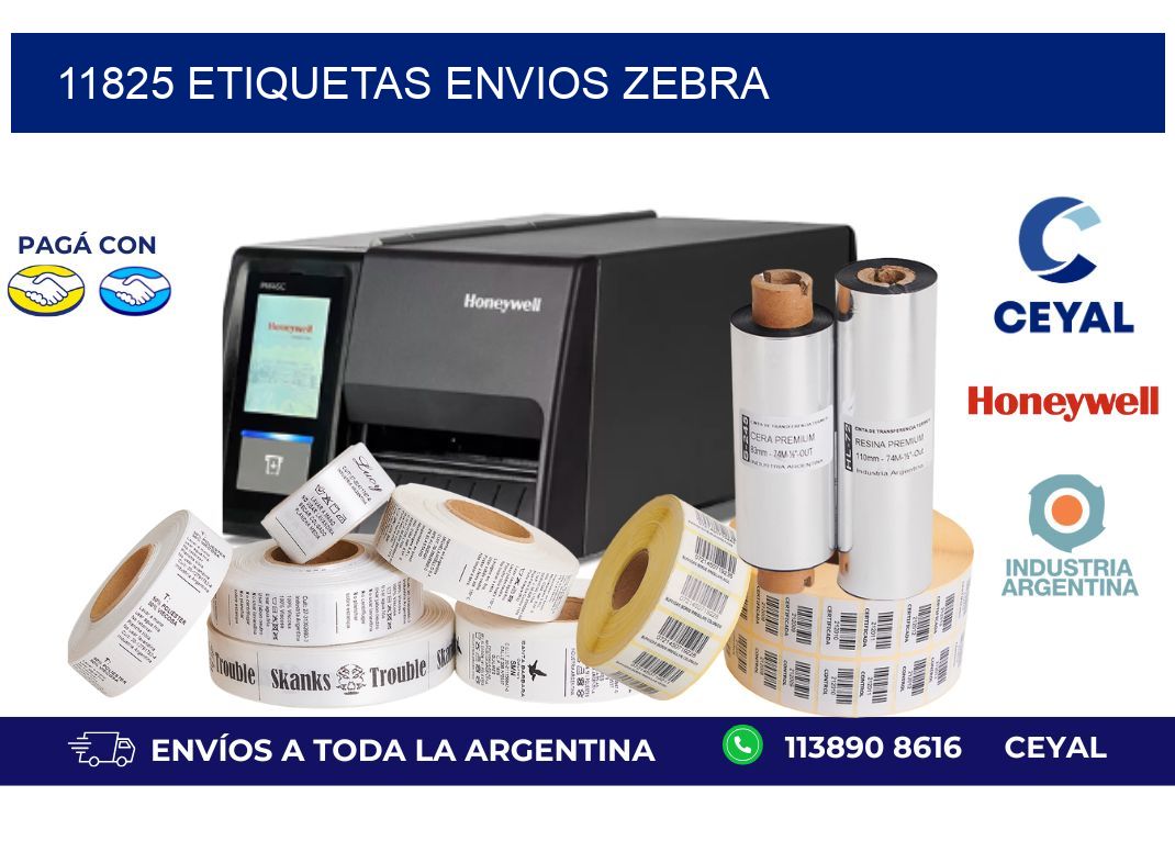 11825 ETIQUETAS ENVIOS ZEBRA