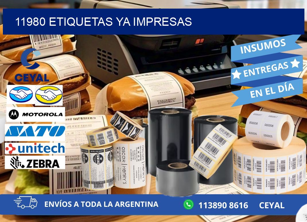 11980 ETIQUETAS YA IMPRESAS