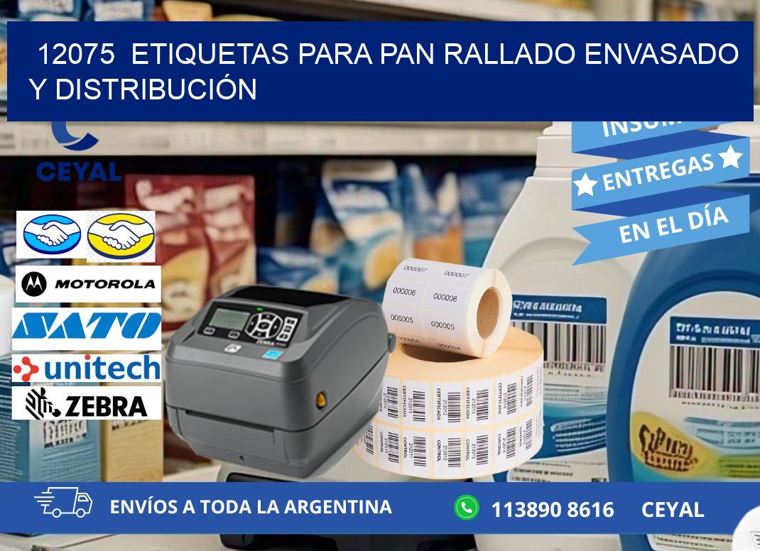12075  ETIQUETAS PARA PAN RALLADO ENVASADO Y DISTRIBUCIÓN
