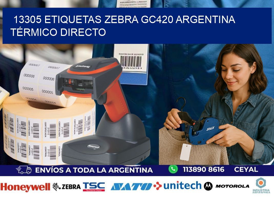 13305 etiquetas zebra gc420 argentina TÉRMICO DIRECTO