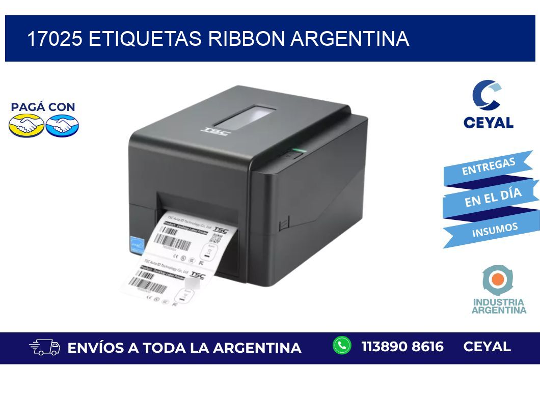 17025 etiquetas ribbon argentina