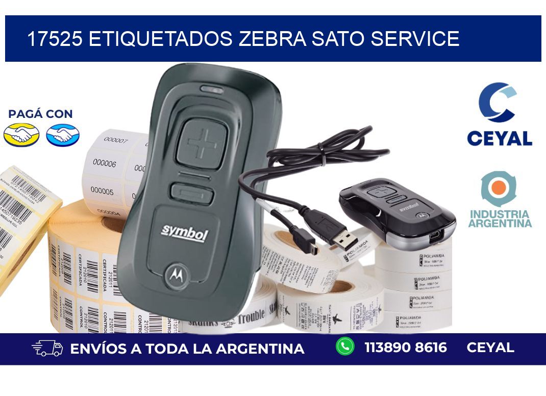 17525 ETIQUETADOS ZEBRA SATO SERVICE