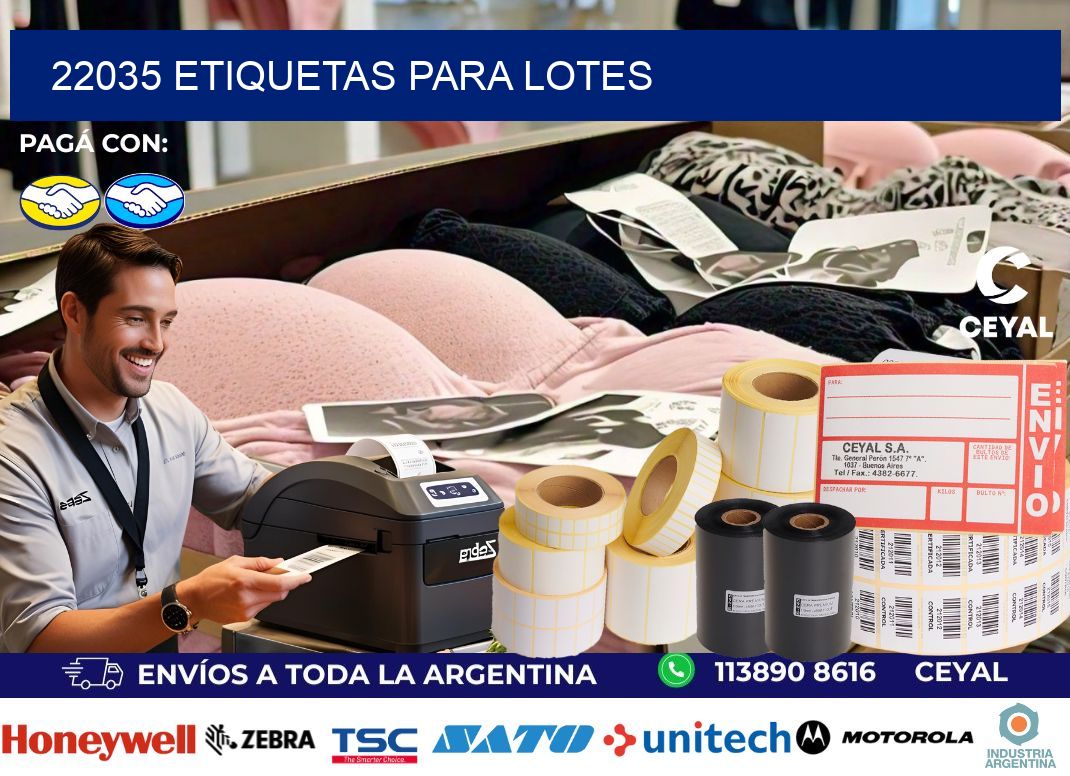 22035 ETIQUETAS PARA LOTES
