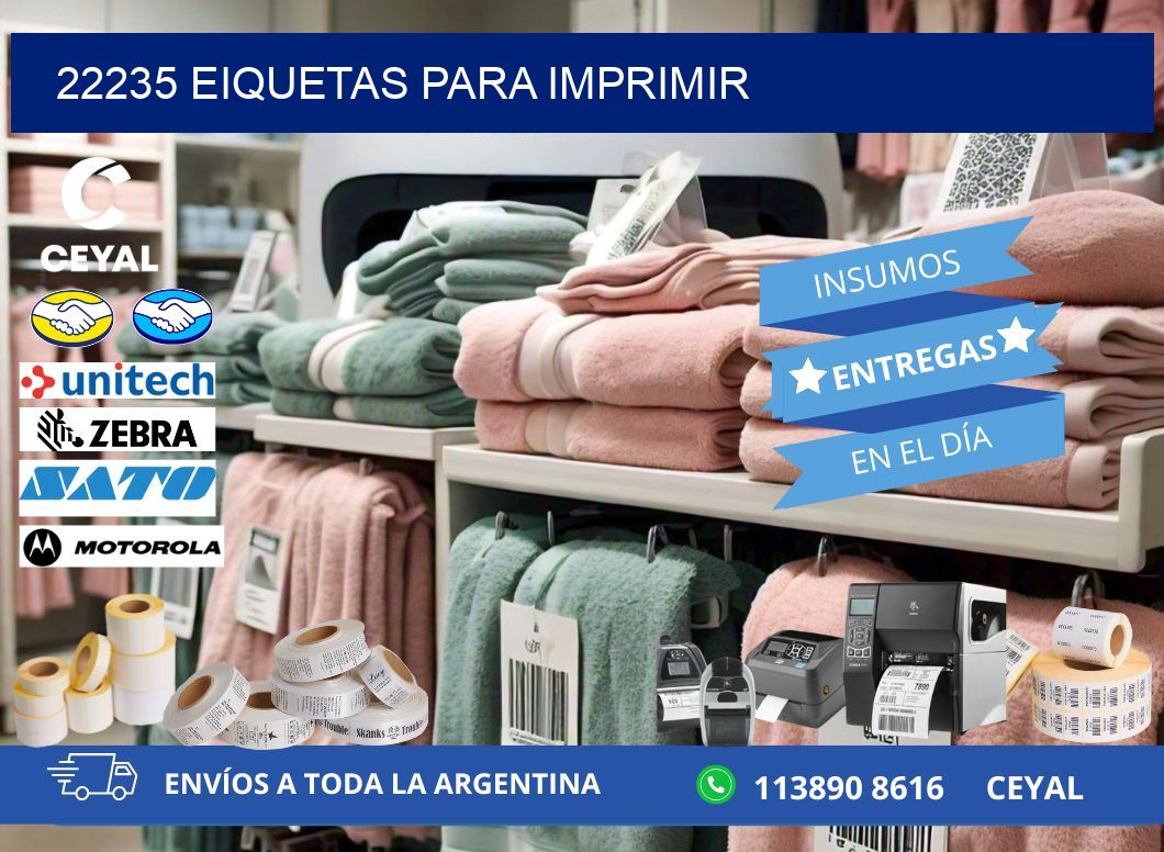 22235 EIQUETAS PARA IMPRIMIR