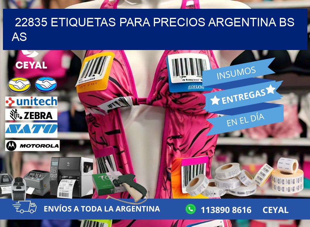 22835 ETIQUETAS PARA PRECIOS ARGENTINA BS AS