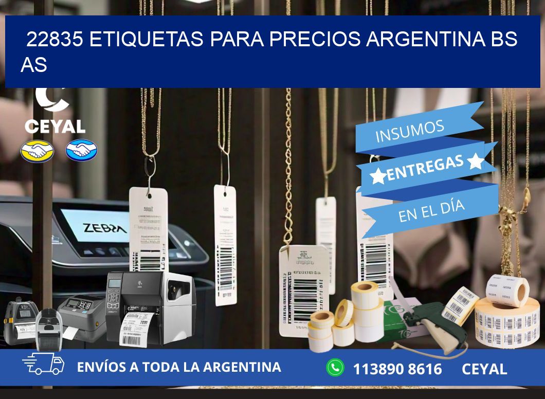 22835 ETIQUETAS PARA PRECIOS ARGENTINA BS AS