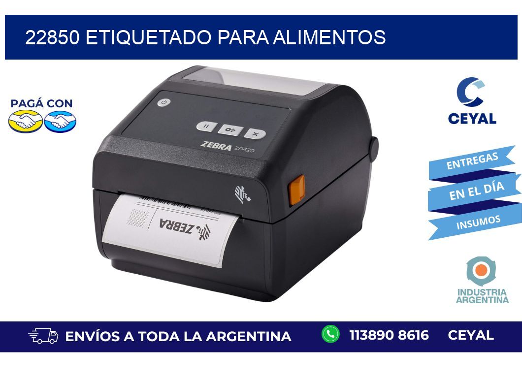 22850 ETIQUETADO PARA ALIMENTOS