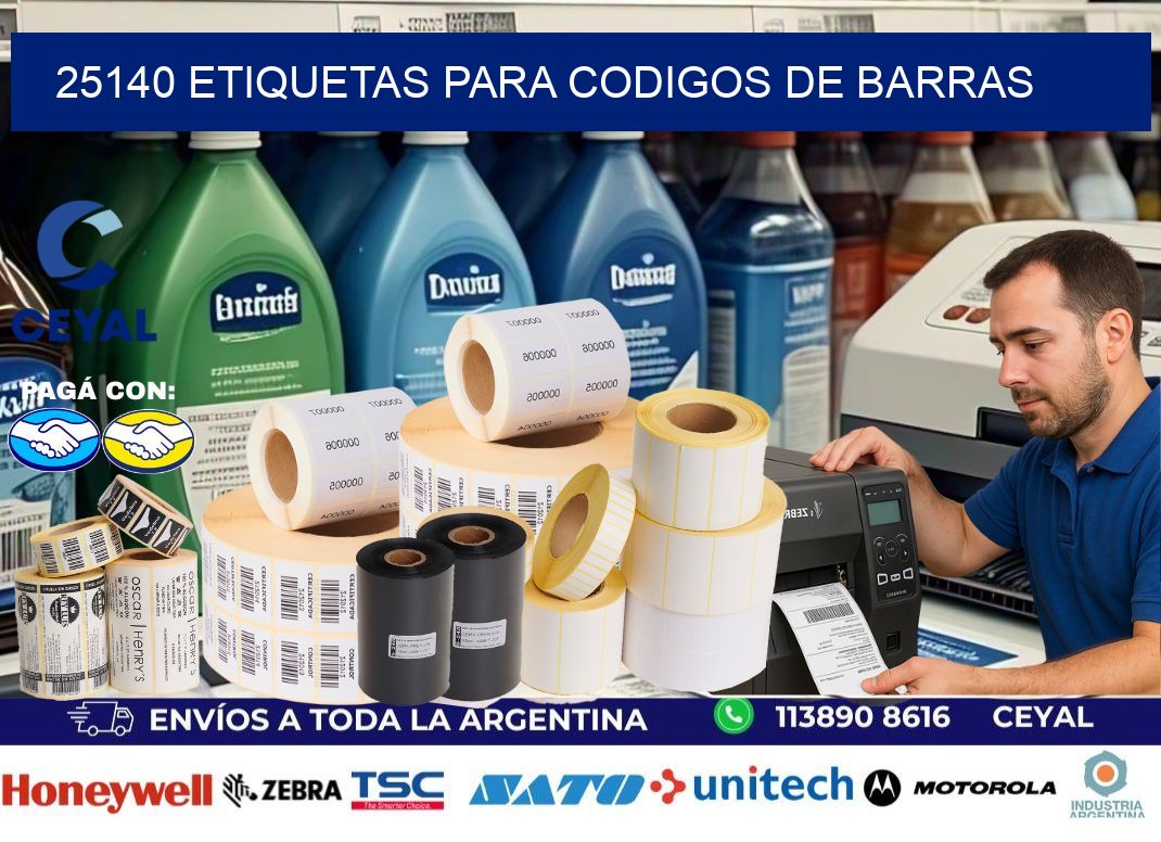 25140 ETIQUETAS PARA CODIGOS DE BARRAS