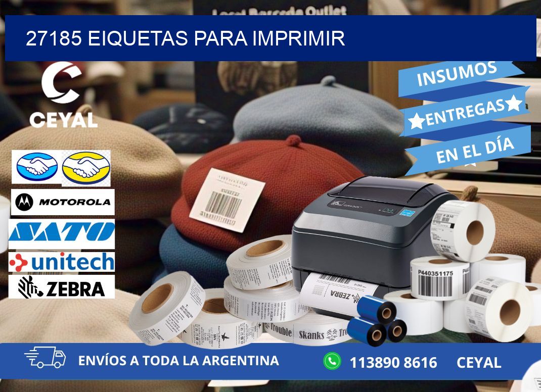 27185 EIQUETAS PARA IMPRIMIR