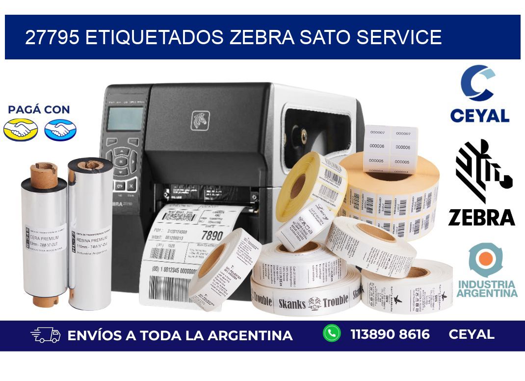 27795 ETIQUETADOS ZEBRA SATO SERVICE