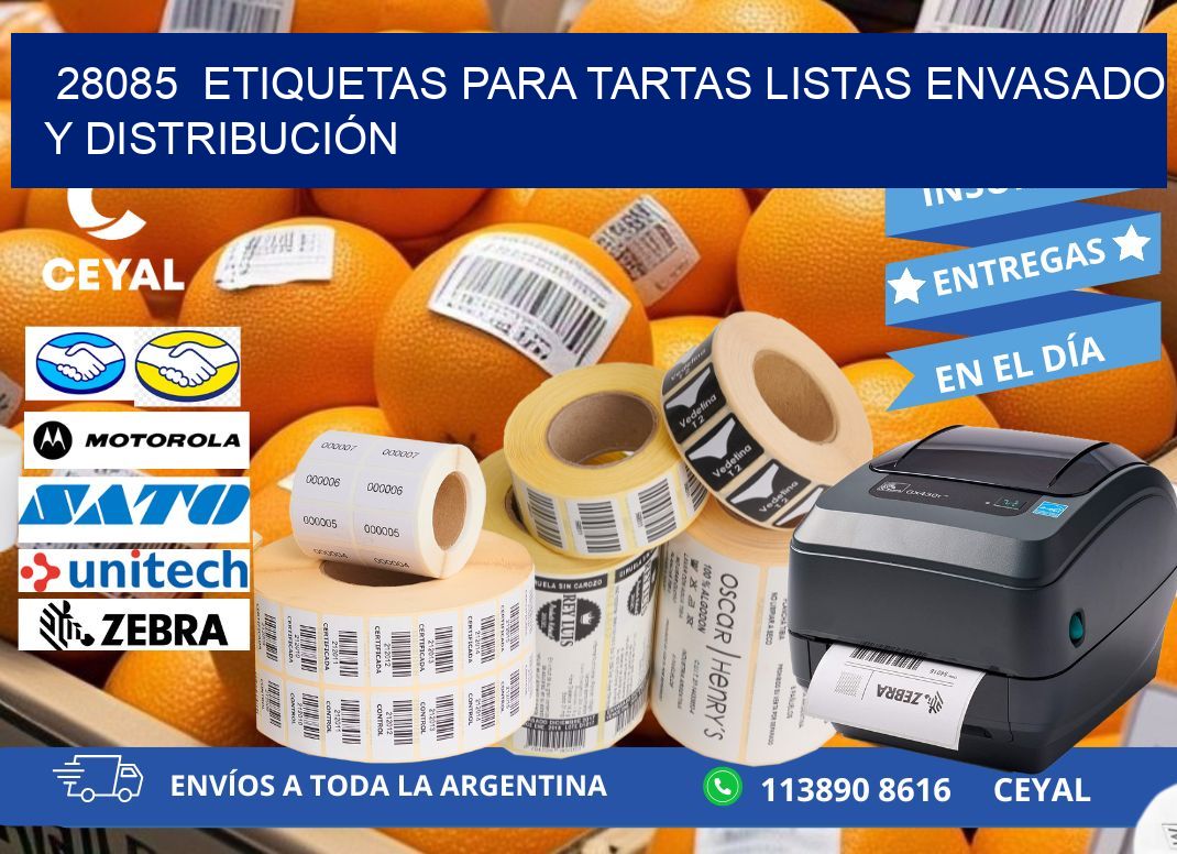 28085  ETIQUETAS PARA TARTAS LISTAS ENVASADO Y DISTRIBUCIÓN