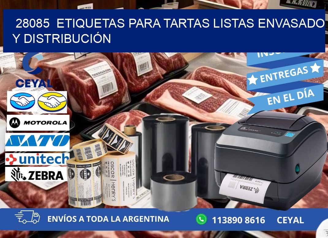 28085  ETIQUETAS PARA TARTAS LISTAS ENVASADO Y DISTRIBUCIÓN