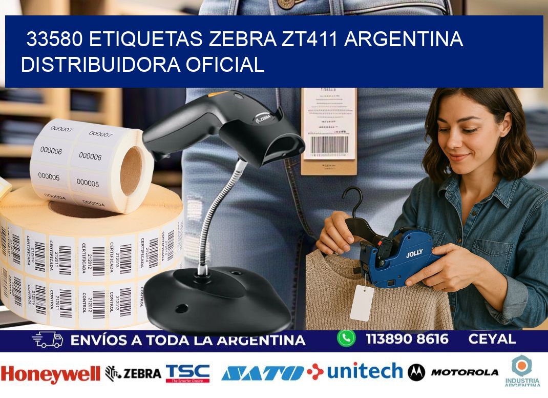 33580 etiquetas zebra zt411 argentina DISTRIBUIDORA OFICIAL