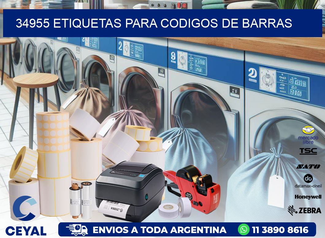 34955 ETIQUETAS PARA CODIGOS DE BARRAS