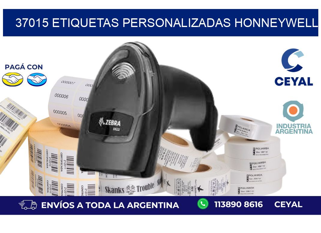 37015 ETIQUETAS PERSONALIZADAS HONNEYWELL