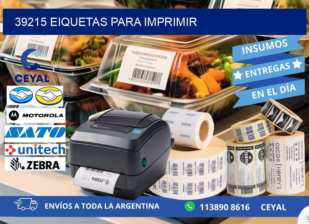 39215 EIQUETAS PARA IMPRIMIR