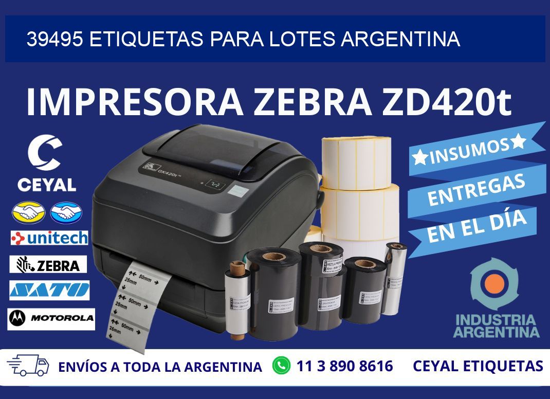 39495 ETIQUETAS PARA LOTES ARGENTINA