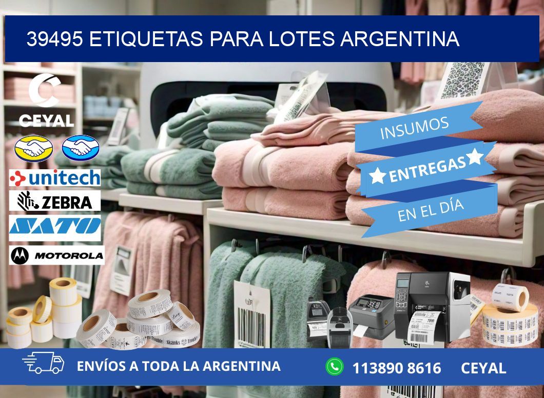 39495 ETIQUETAS PARA LOTES ARGENTINA