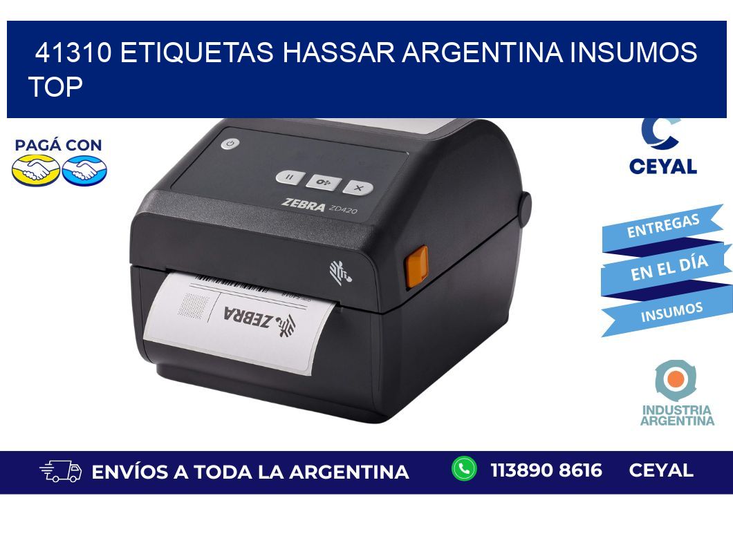 41310 etiquetas hassar argentina INSUMOS TOP