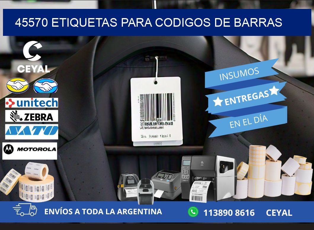 45570 ETIQUETAS PARA CODIGOS DE BARRAS