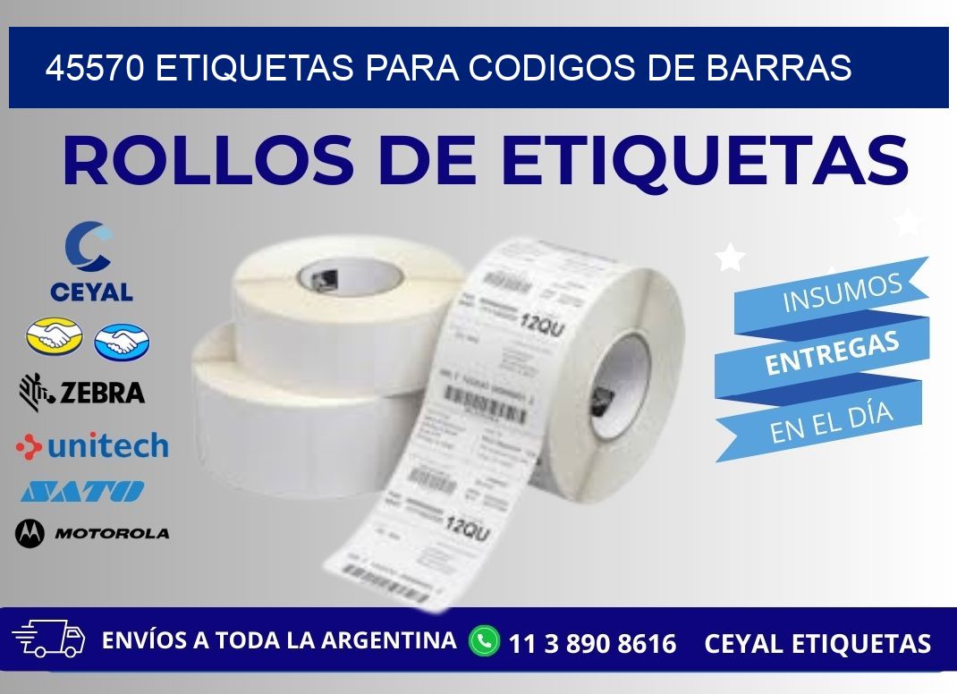 45570 ETIQUETAS PARA CODIGOS DE BARRAS