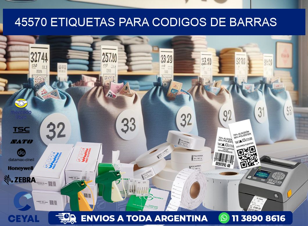 45570 ETIQUETAS PARA CODIGOS DE BARRAS