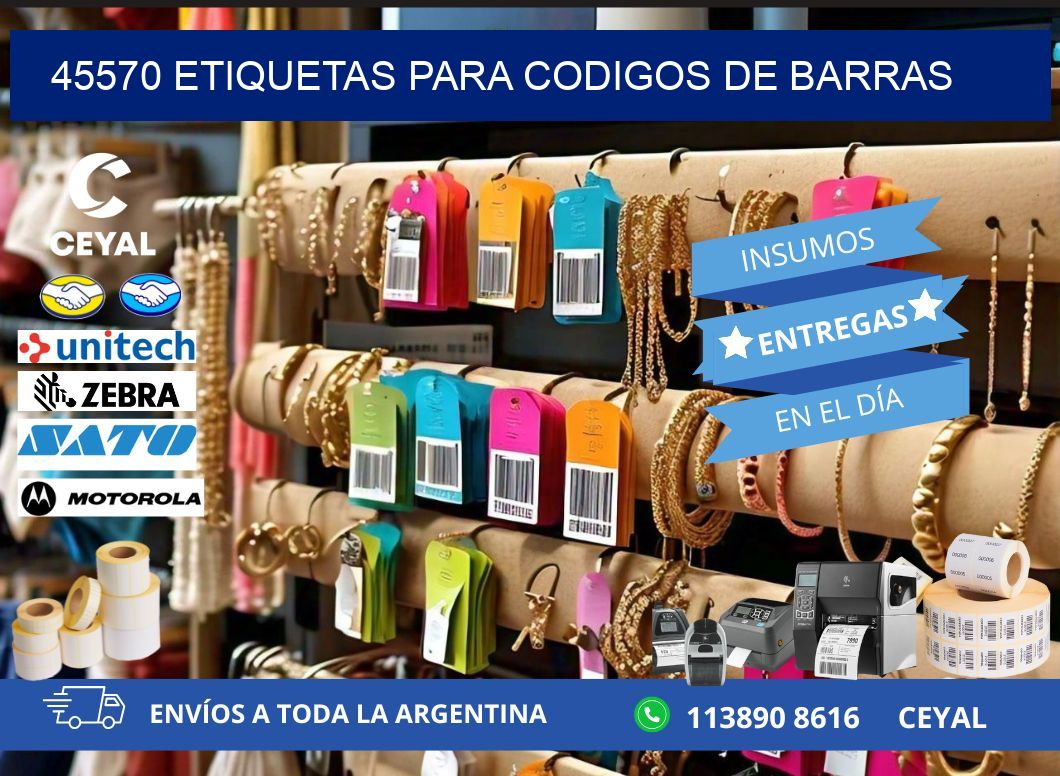 45570 ETIQUETAS PARA CODIGOS DE BARRAS
