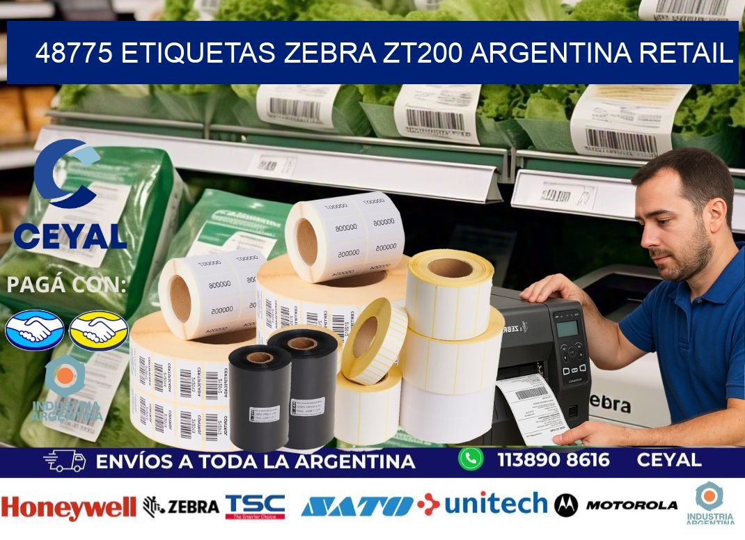 48775 etiquetas zebra zt200 argentina RETAIL