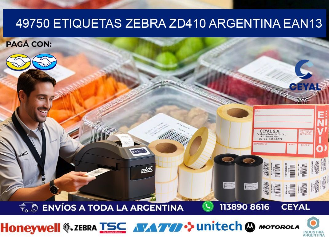 49750 etiquetas zebra zd410 argentina EAN13