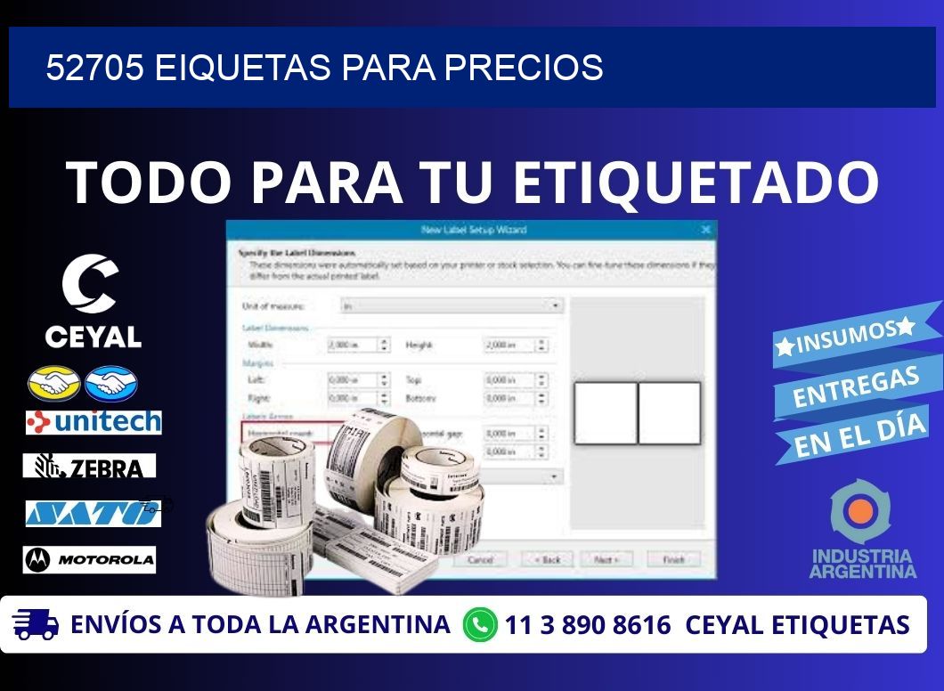52705 EIQUETAS PARA PRECIOS